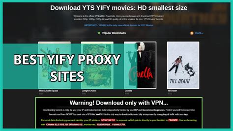 YIFY Proxy List – WORKING December 2024 [ Mirrors & Proxies]。